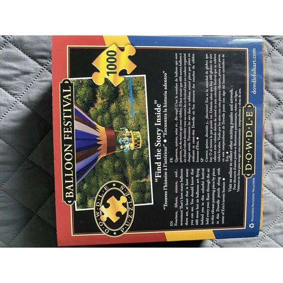 NIB Dowdle Ballon Festival Jigsaw Puzzle 19 1/2 " by 26 5/8" 1000 Piece - Picture 3 of 5